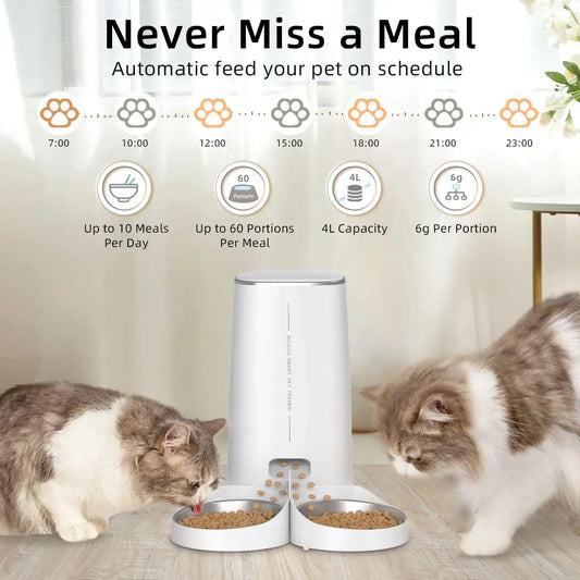 FURLIVIO™ ROJECO 4L WiFi Automatic Pet Feeder with App Control