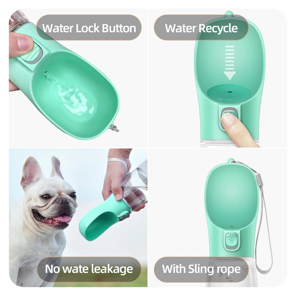 FURLIVIO™ Portable Dog Water Bottle – Leakproof Travel Water Dispenser for Dogs & Cats