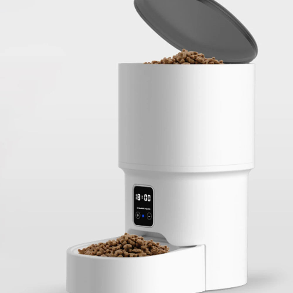 Automatic cat feeder with camera, video pet feeder, 2.4G cat food dispenser, automatic dog feeder